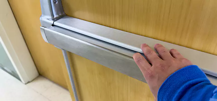 Installing a Push Bar on a Door Marana